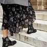 Navy Designer Erdem for H&M biker boots Image 5