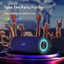Portable Bluetooth Speaker, Waterproof Wireless Outdoor Speakers with LED Light, Enhanced Bass, IPX7, 40H Play, TF Card, True Wireless Stereo for Beach, Boat, Pool, Bike, Shower, Gifts for Men (FREE POSTAGE) Image 6
