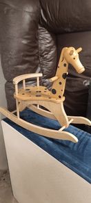 wooden rocking horse