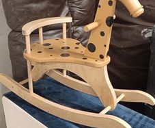 wooden rocking horse