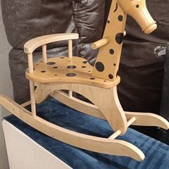 wooden rocking horse