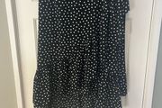 Vila Polka Dot Wrap Midi Skirt