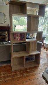 bookcase  height 181cm width 90cm depth 29cm