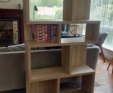 bookcase  height 181cm width 90cm depth 29cm