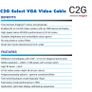 C2G 10FT/3M Premium VGA QXGA (2K/QHD/Full HD) [2048x1536@100Hz] (Male/Male) Cable (Brand New/Warranty) Image 5