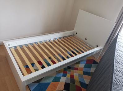 Ikea Malm single bed and mattress