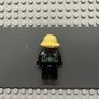 lego Super heroes sh0494 Black Widow minifigure - Black Jumpsuit, Bright Light Yellow Short Hair, Printed Legs Image 2