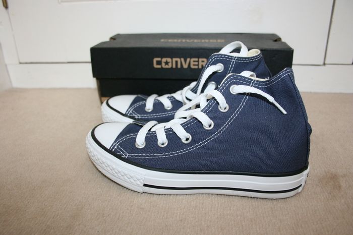Converse Navy All Star High Top Trainers Brand New Never Used - Size U.K. 12.5