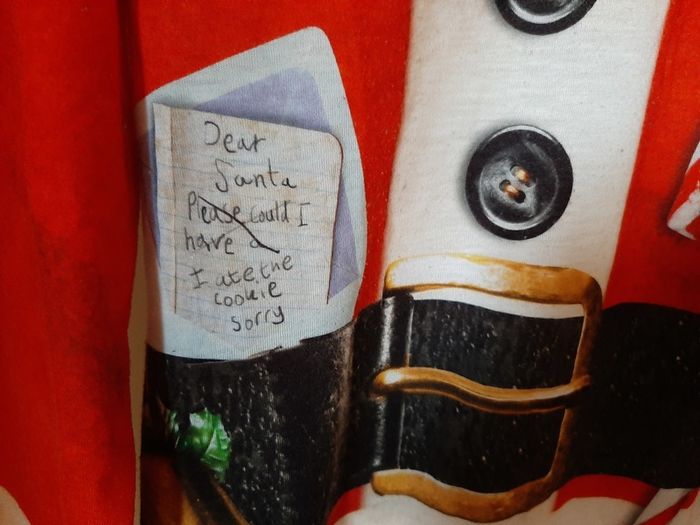 Boys Christmas Santa top 6-7 yr