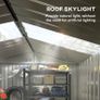 Metal Tool Shed with Sliding Doors and Ventilation Windows, 277 x 195 x 192 cm Image 3