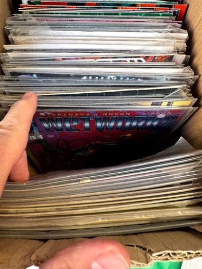 Image Long Comic Box w 275 comics for Sale