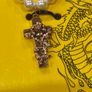 Ed Hardy Cross and Rose Thorn Custom Cast Crucifix and Pearl Necklace Image 2