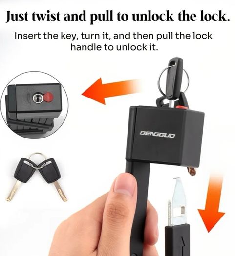 Portable Anti-Theft Zinc Alloy Folding Lock