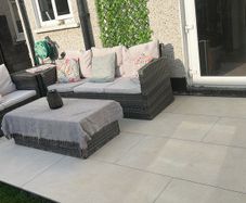 Grey Rattan Garden furniture Set 4pce