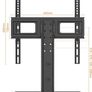 NEW SALE | Universal Table Top Pedestal TV Stand for 26"-55" LCD LED TVs, Height Adjustable TV Base Stand with Tempered Glass Base, Cable Management, Holds 45 KG & Max. VESA 400x400mm Image 5