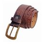 Premium Embossed Genuine Leather Belt Stylish Vintage Designer Belt Durable Formal & Casual Waist Belt Image 8