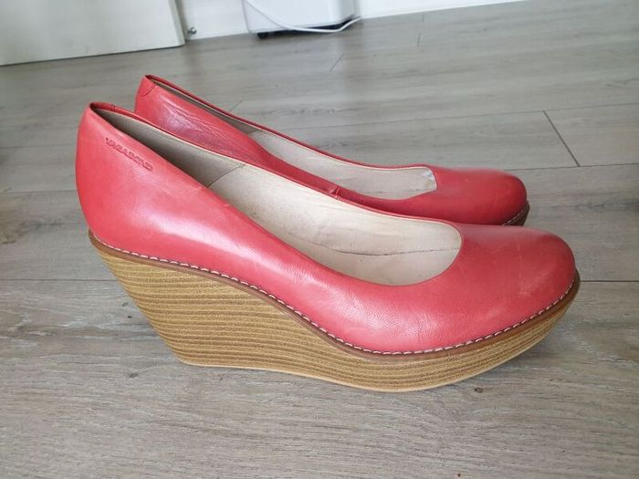 Vagabond Leather Wedges Size Uk 7 ( Eu 40)