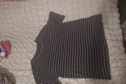 black/grey goth oversized t