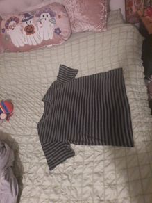 black/grey goth oversized t