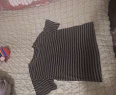 black/grey goth oversized t