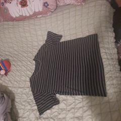 black/grey goth oversized t