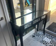 mirrored table
