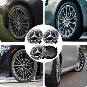 4pcs Mercedes Wheel Centre Caps 75mm