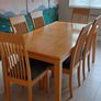 Extendable Solid Maple Dining Table & 6 Chairs Image 7