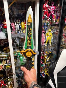 Power Ranger Deluxe Hasbro Lightning Green Dragon Dagger