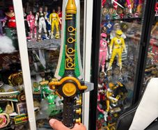 Power Ranger Deluxe Hasbro Lightning Green Dragon Dagger