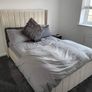 King 5ftottoman Storage Bed/headboard & Orthopedic Mattress - Plush Grey Velvet. Image 7