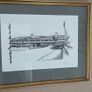 Collection of 6 Framed Trinity College Dublin Pen and Ink Prints Image 6