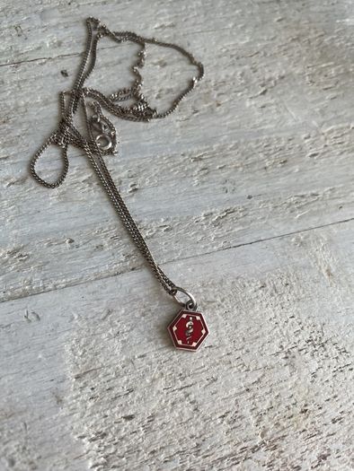 Vintage Italian 925 Silver Enamel Snake Necklace