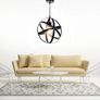 Black Industrial Ceiling Lights | Ceiling Light | Ceiling Light Fitting Round Pendant Lighting Ceiling | Retro Chandeliers Ceiling Light E27 Bulb For Living Room Hallway Kitchen Bedroom Lighting (FREE POSTAGE) Image 3