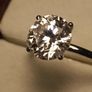 18ct White Gold 3 ct Lab Diamond Solitaire Ring Image 3