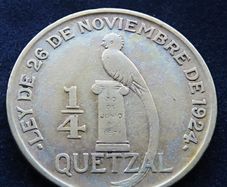 Silver 1926 Guatemala 1/4 QUETZAL