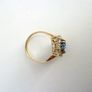 9 carat gold kyanite & topaz ring size N Image 6