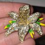Vintage Lily Blossom Brooch Image 3
