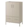 IKEA IDASEN Cabinet with doors and drawers beige 80x47x119 cm Image 3