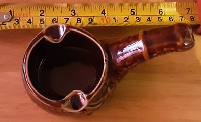 vintage ceramic pipe ashtray