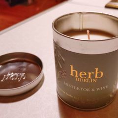 Mistletoe & Wine, Candle In A Tin (brand New).