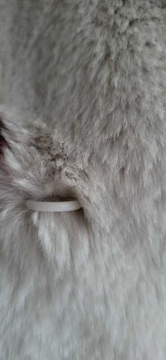 Diane Von Furstenberg White Faux Fur Coat - Sz 12-16UK - Rrp 690 - BNWT