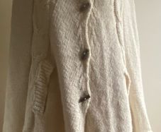 Rose D Italy Handknit Woolblend Cape/Poncho Size Uk10-12 W