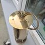old  large  brass  miners lamp Image 3