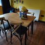 Dining table (Extending) with 4 chairs. Image 2