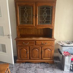 Vintage styled oak cabinet