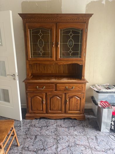 Vintage styled oak cabinet