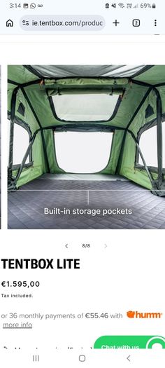 Tent Box Brand New