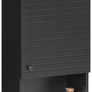 Modern Wall Cabinet with Adjustable Shelf  Grey, Black or White 76cm Tall Image 4