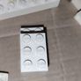 Vintage Lego Blocks 1960s onward wt Patent Pending Pieces White Grey Base Pieces Image 9